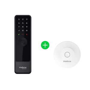 Kit Fechadura Inteligente de Embutir MFD 3001 D com Hub MCA 1002 Intelbras